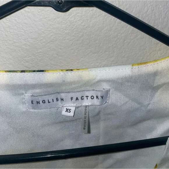 English Factory lemon printed peplum top size XS - Picture 5 of 5